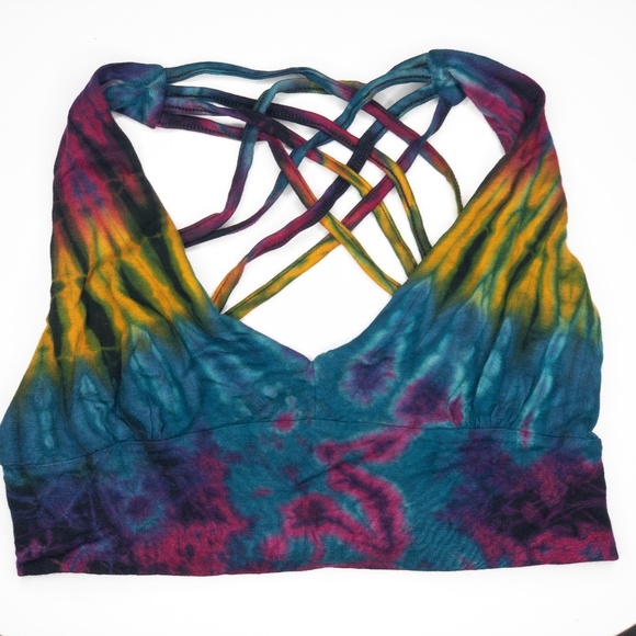Jayli Other - Jeweled Colored Tie Dye Bralette